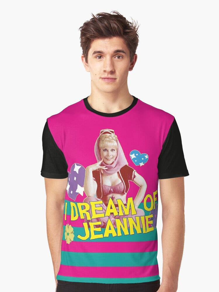 Retro I Dream of Jeannie Genie Graphic T-Shirt featuring the iconic 70s TV series - Men