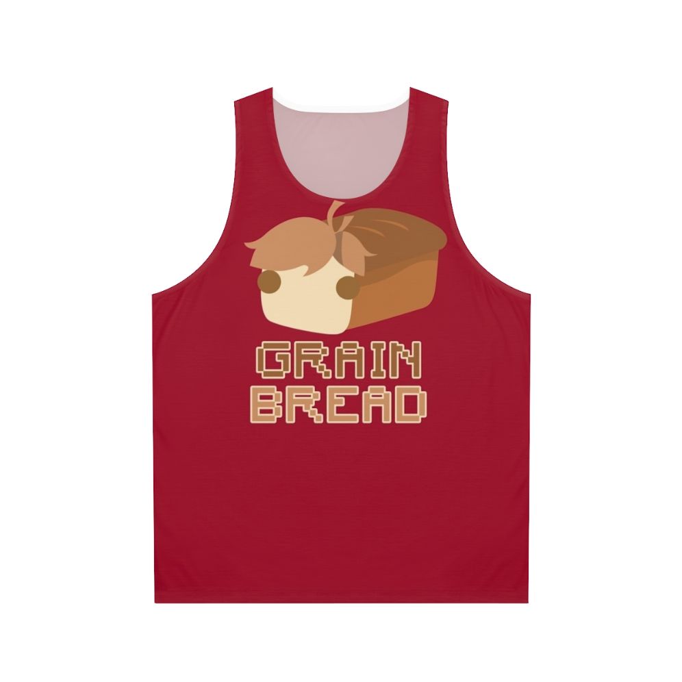 Unisex grain bread tank top with hermitcraft design