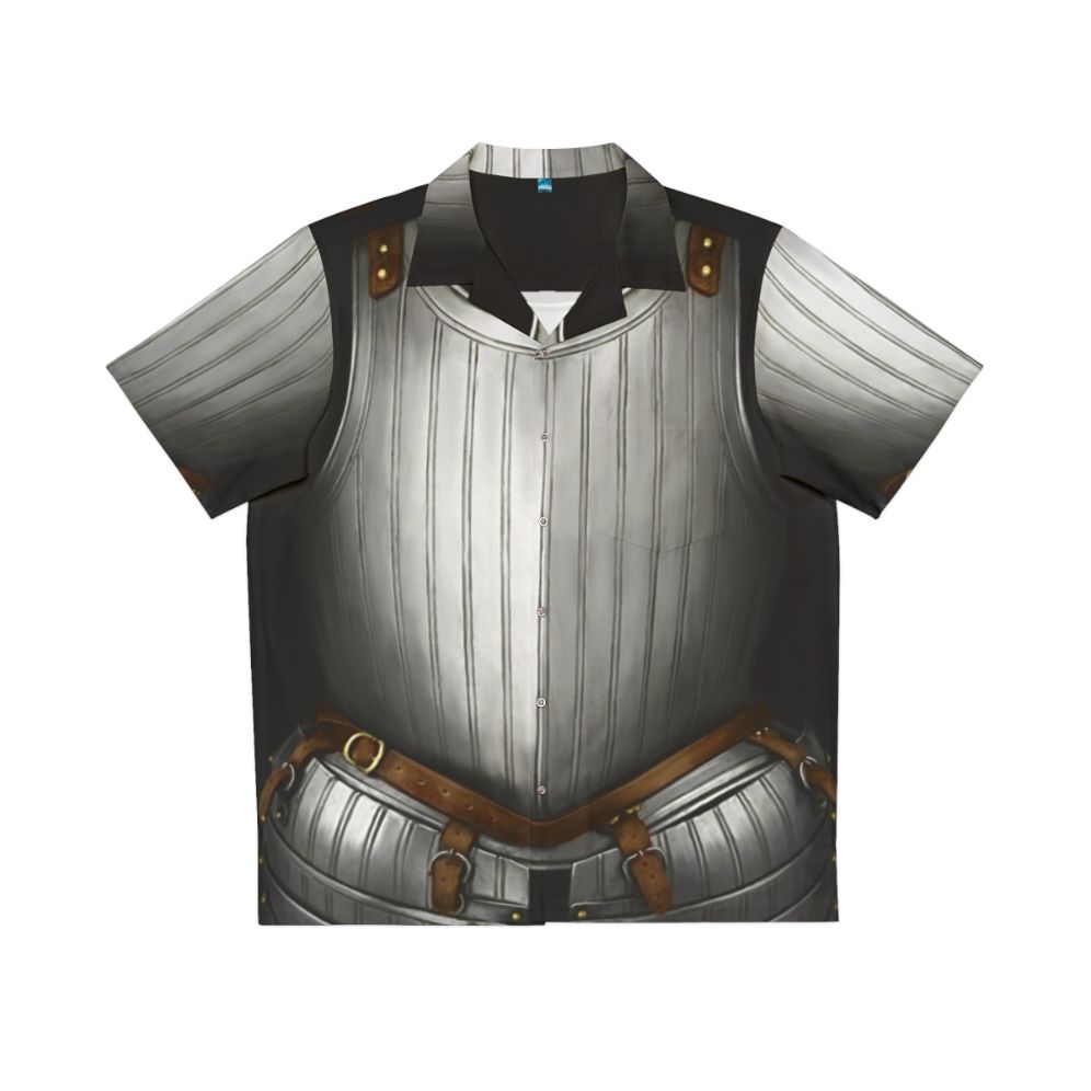 17th Century Cuirass Hawaiian Shirt with Knight Armor Inspired Design