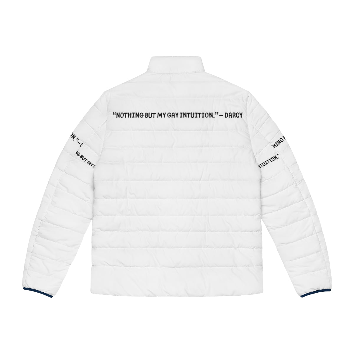 Heartstopper Gang Puffer Jacket featuring the characters from the hit Netflix series - Back