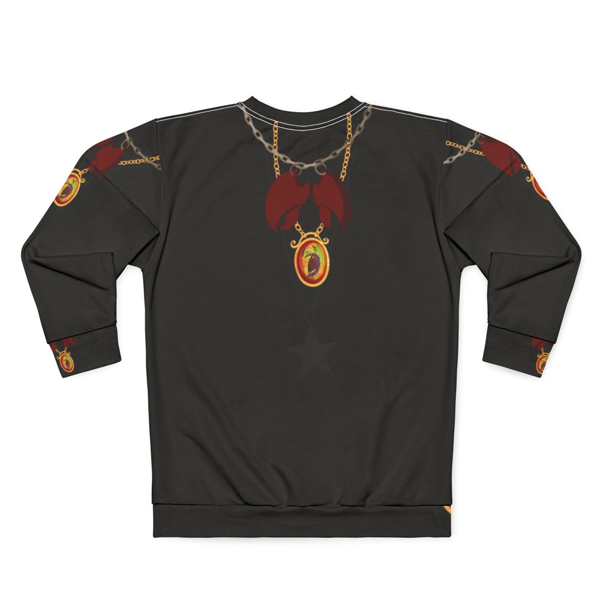 Wilderwest Sweatshirt featuring Viking and Dragon imagery - Back