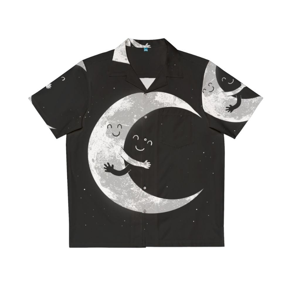 Celestial Moon Hug Hawaiian Shirt