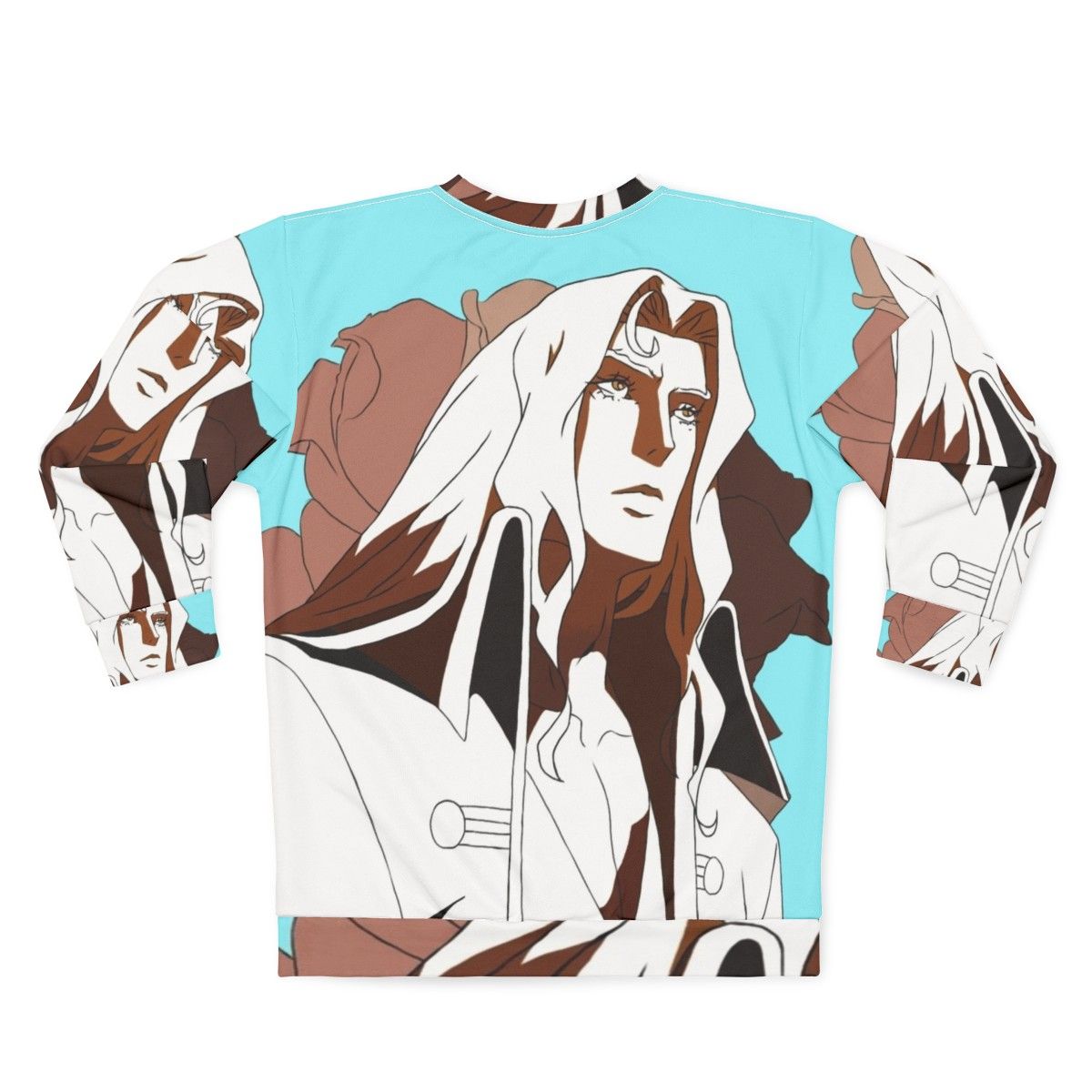 Alucard From Castlevania Netflix Series Anime Inspired Sweatshirt - Back