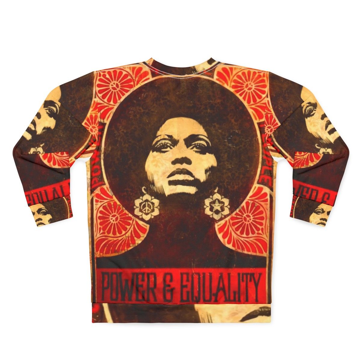 Vintage Angela Davis Black Panther Party Sweatshirt - Back