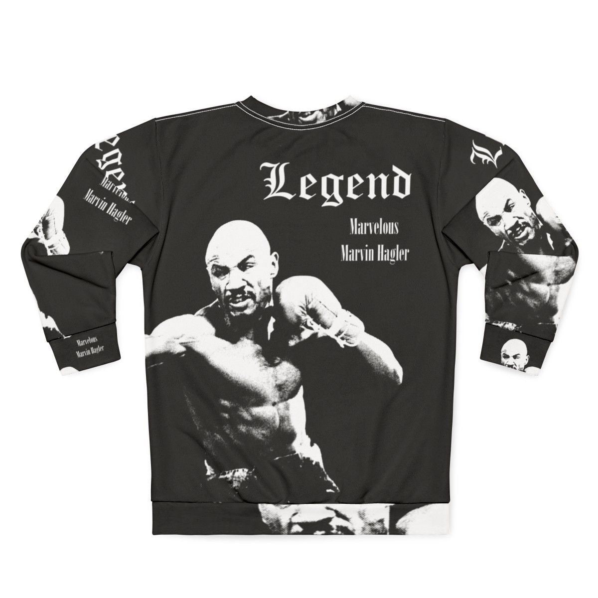 Marvelous Marvin Hagler Boxing Champion Sweatshirt - Back