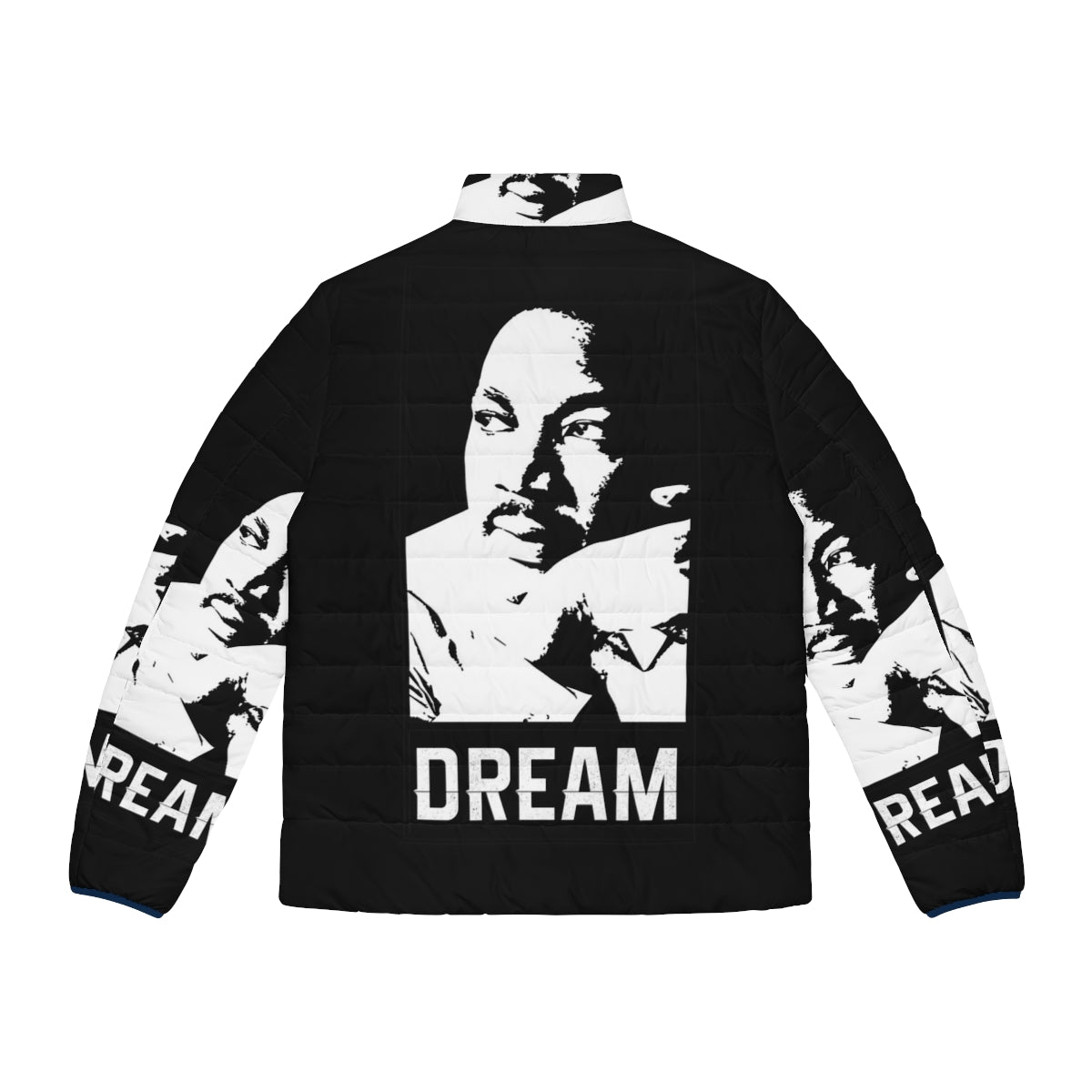 Martin Luther King Jr. puffer jacket featuring "I Have a Dream" design - Back