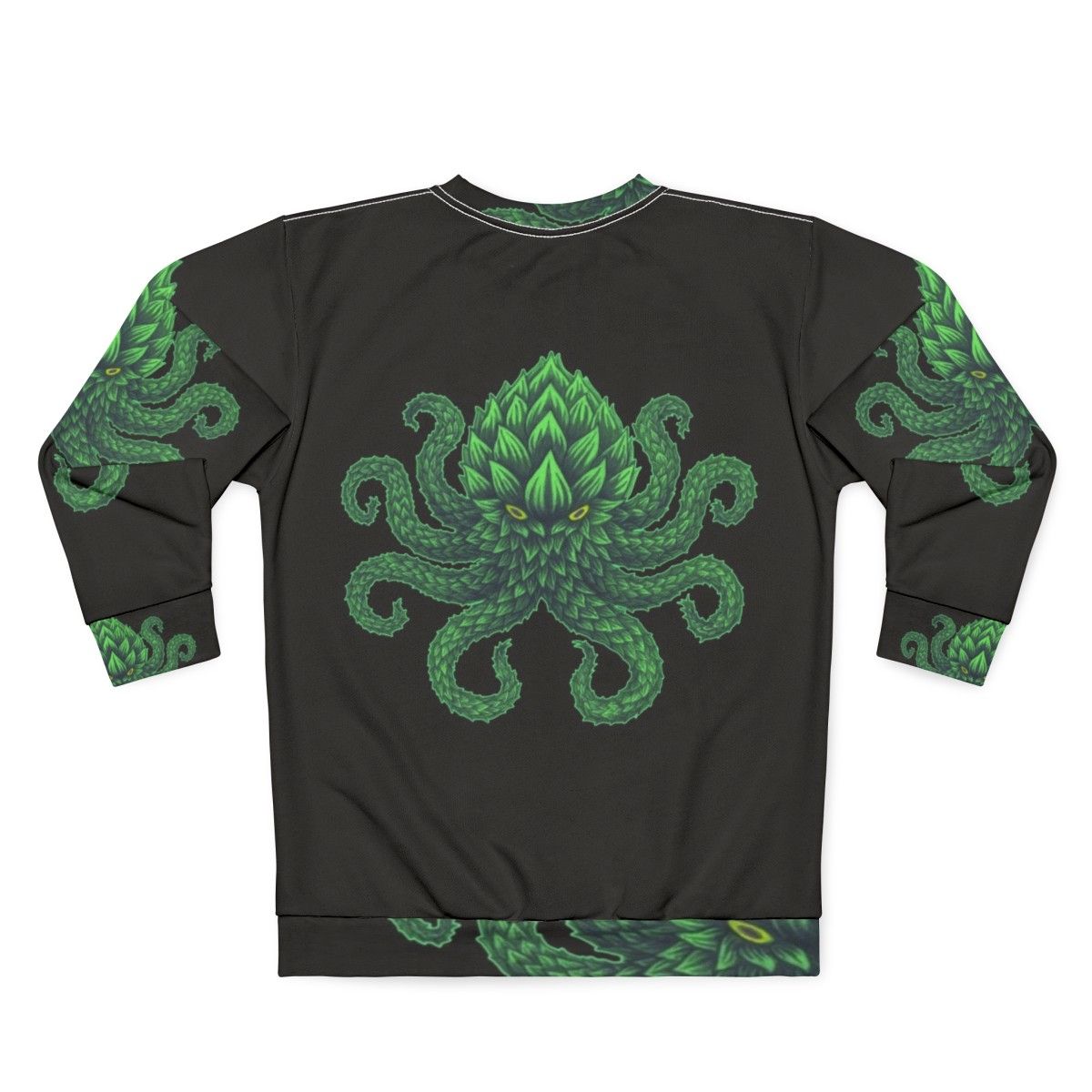 Hoppy Octo Sweatshirt - Octopus Craft Beer Lover Tee - Back