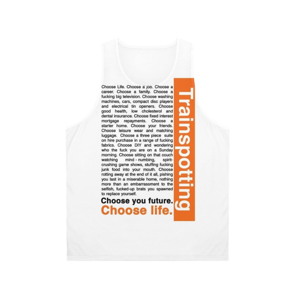 Trainspotting choose life unisex tank top