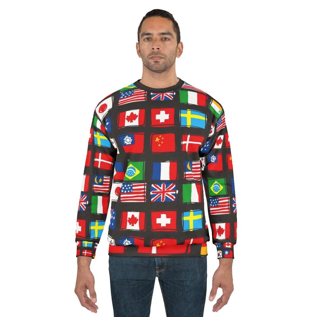 World flag sweatshirt - men