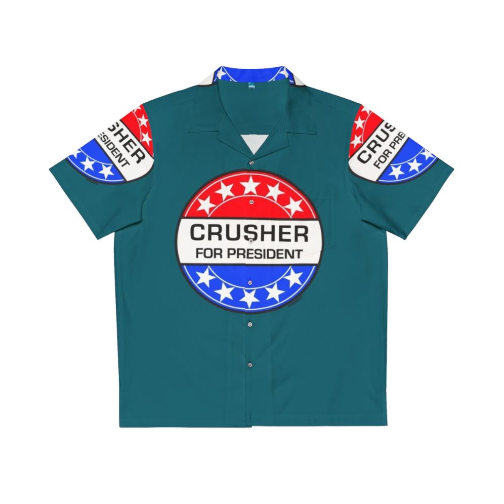 Sci-Fi "Crusher For President" Hawaiian Shirt