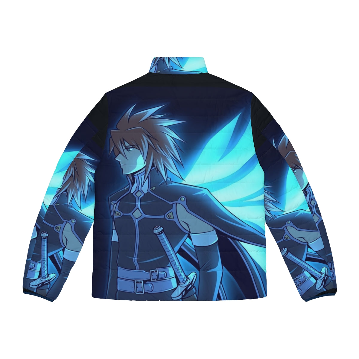 Tales of Symphonia Kratos Aurion Anime Puffer Jacket - Back