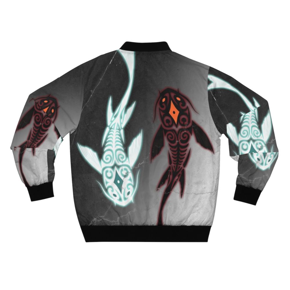 Avatar Tui & La (Raava/Vaatu) yin yang inspired bomber jacket - Back