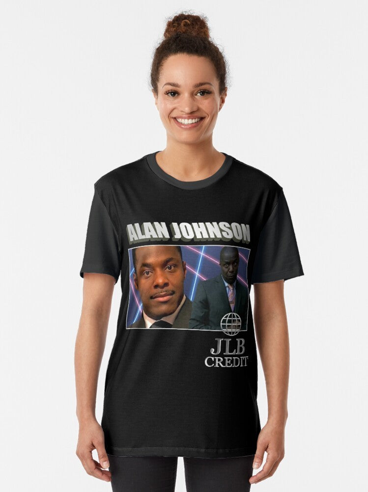 Peep Show Alan Johnson 90s Tribute Graphic T-Shirt - Women