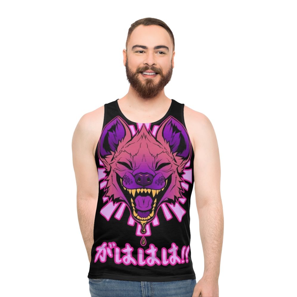 Hyena Anime Kawaii Vaporwave Japanese Fashion Unisex Tank Top - men