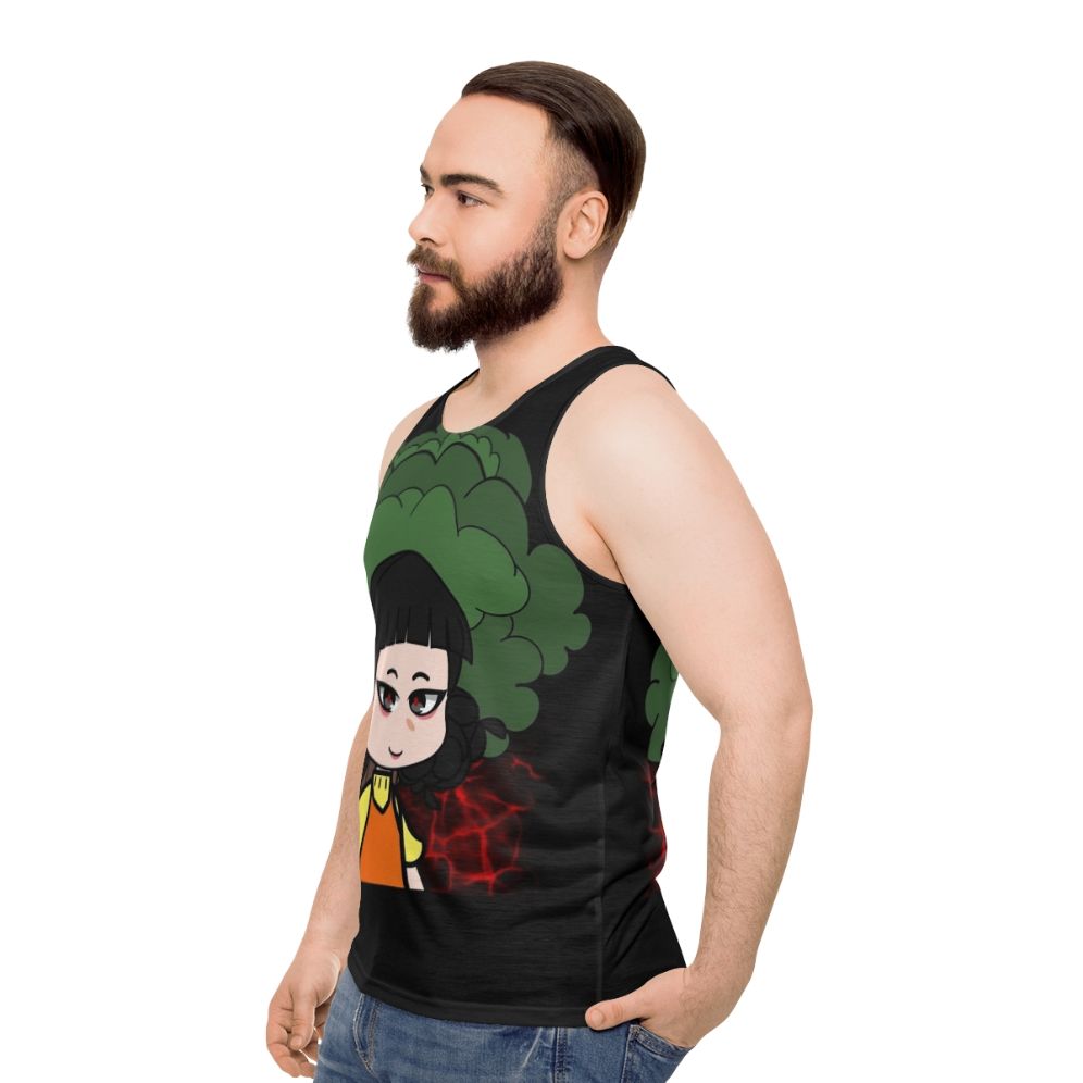 Squid Game Doll Design Unisex Tank Top - men side