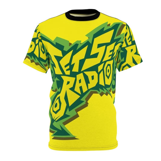 Graphic t-shirt featuring a retro-style Jet Set Radio-inspired design with graffiti and urban elements