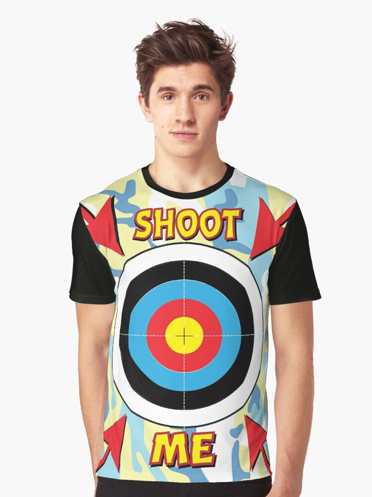 Paintball target graphic t-shirt for stag and hen parties, bachelor and bachelorette celebrations - Men