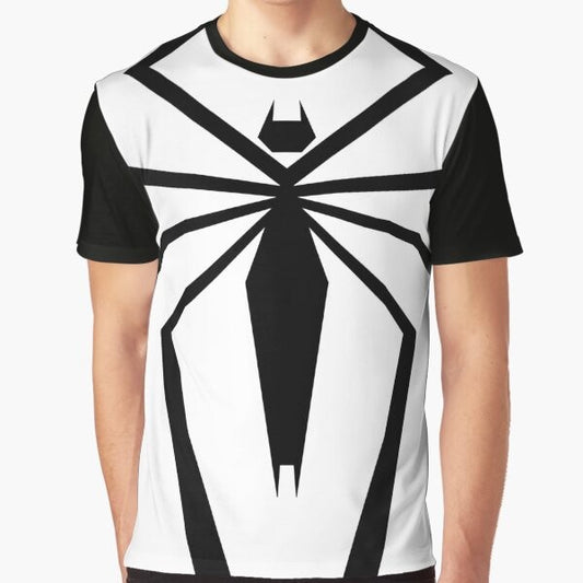 Marvel's Anti-Venom graphic design on a black t-shirt for Spiderman fans