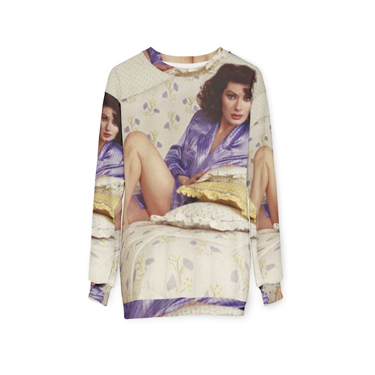 Edwige Fenech Aesthetic Sweatshirt - hanging