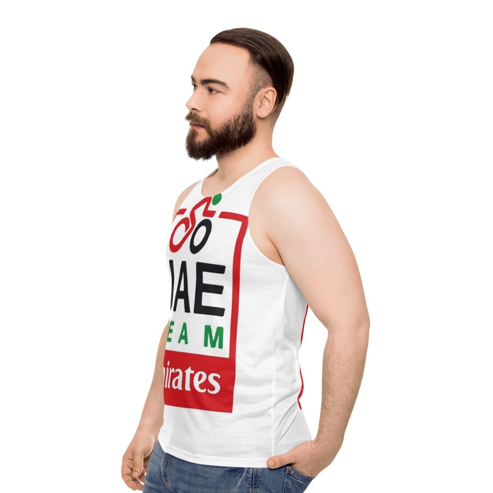 UAE Team Emirates Pro Cycling Unisex Cycling Tank Top - men side