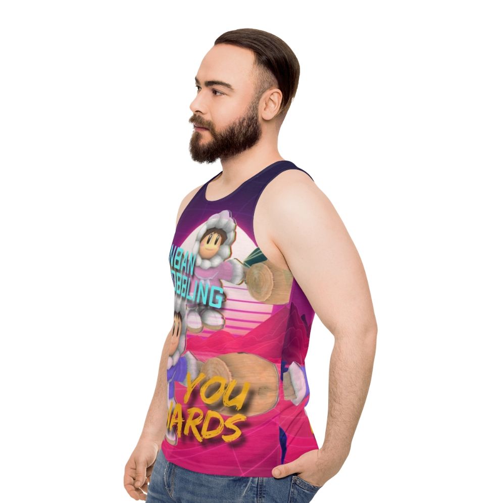 Unisex "Unban Wobbling" Ice Climbers Tank Top - men side