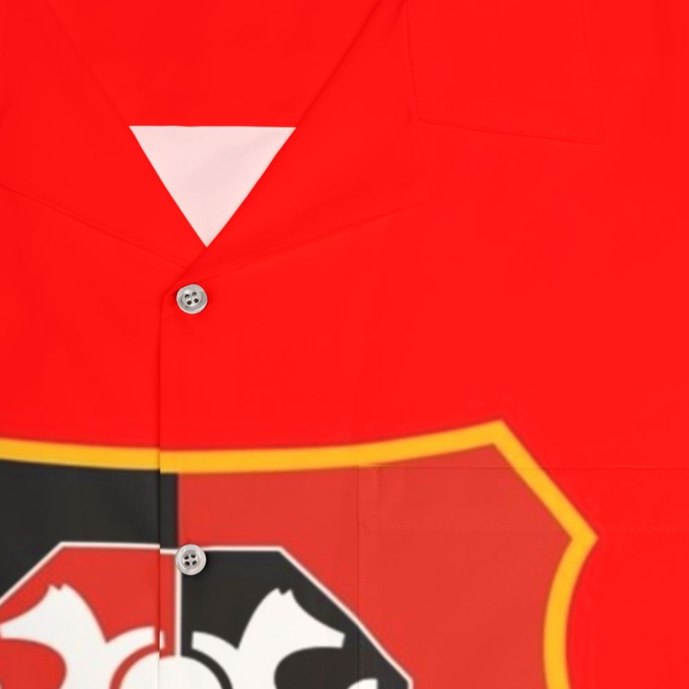 Stade Rennais FC Hawaiian Shirt - Detail