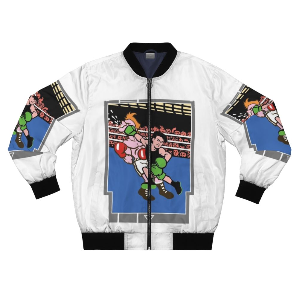 8-bit style Nintendo PunchOut! bomber jacket