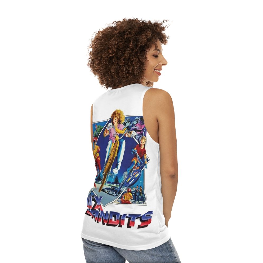 Retro 1980s BMX Bandits unisex tank top - women back