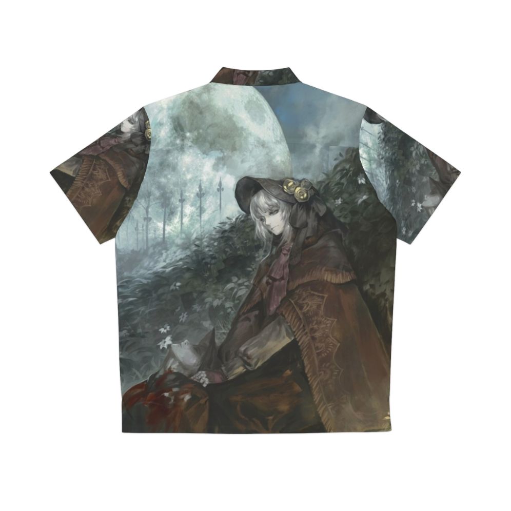 Bloodborne Hawaiian Shirt with Doll Inspired Design - Back