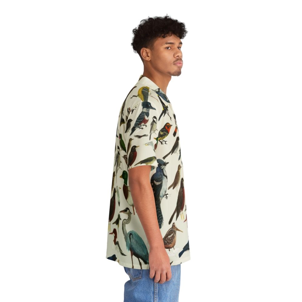 Bird-themed Hawaiian shirt featuring vibrant bird species - People Pight