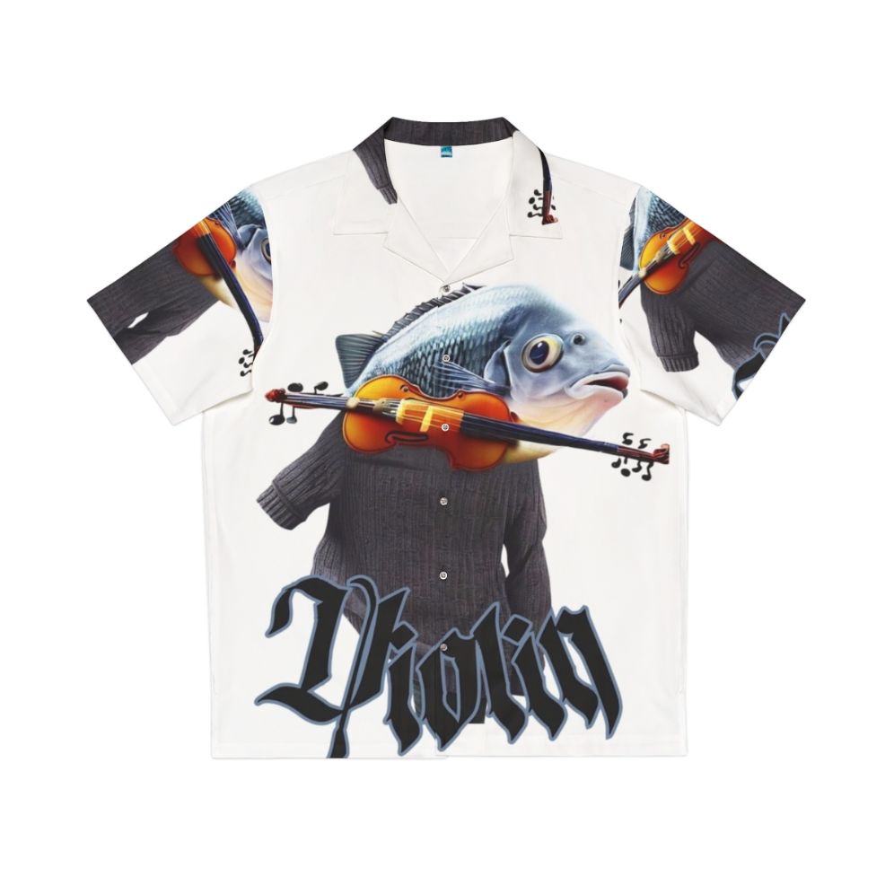 Unique Violin Fish Hawaiian Shirt for Music Lovers