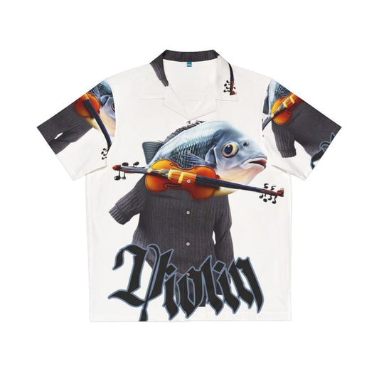 Unique Violin Fish Hawaiian Shirt for Music Lovers