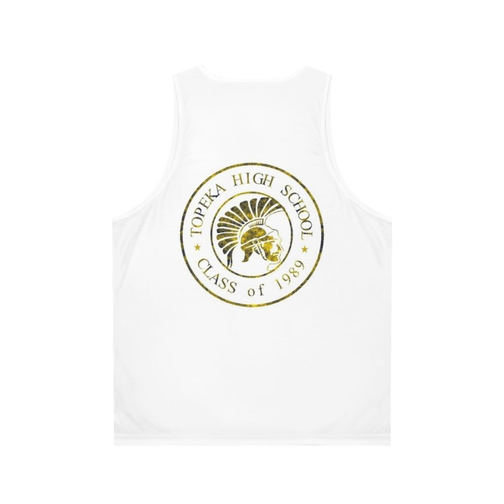 Topeka High School Class of 1989 Trojan Unisex Tank Top - Back