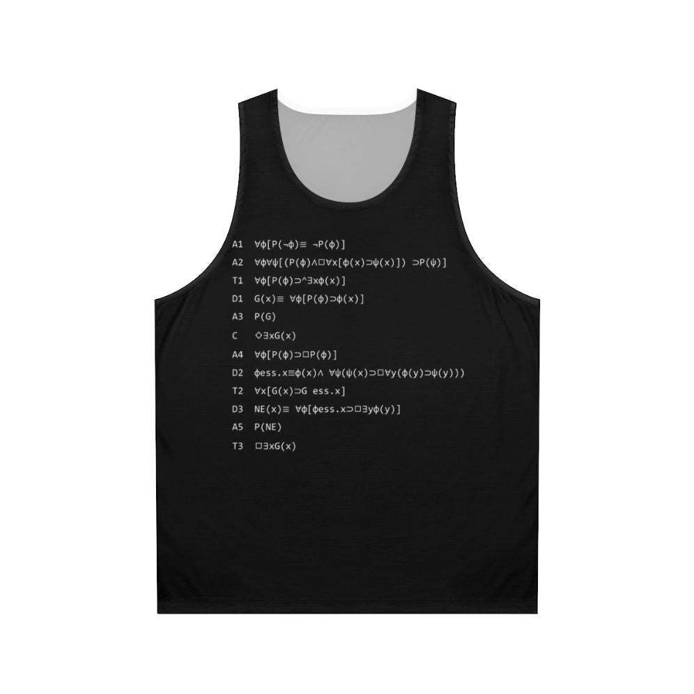 Ontological Proof Unisex Philosophy Tank Top