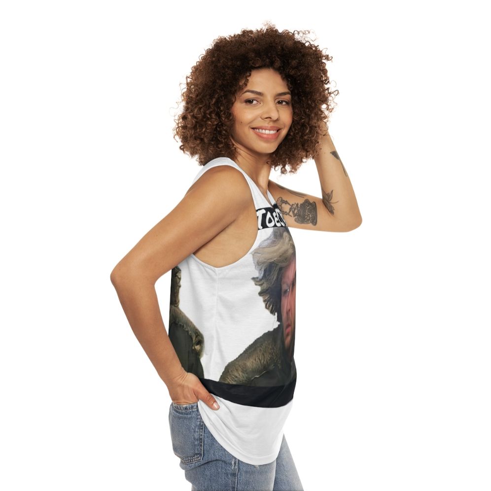 Toecutter Mad Max Inspired Unisex 80s Apocalypse Tank Top - women side