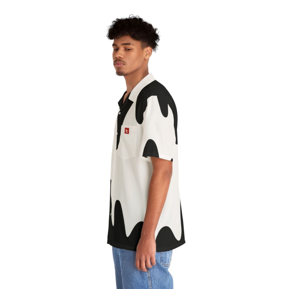 Kensa Positive Hawaiian Shirt - Splatoon Graphic Tee - People Left