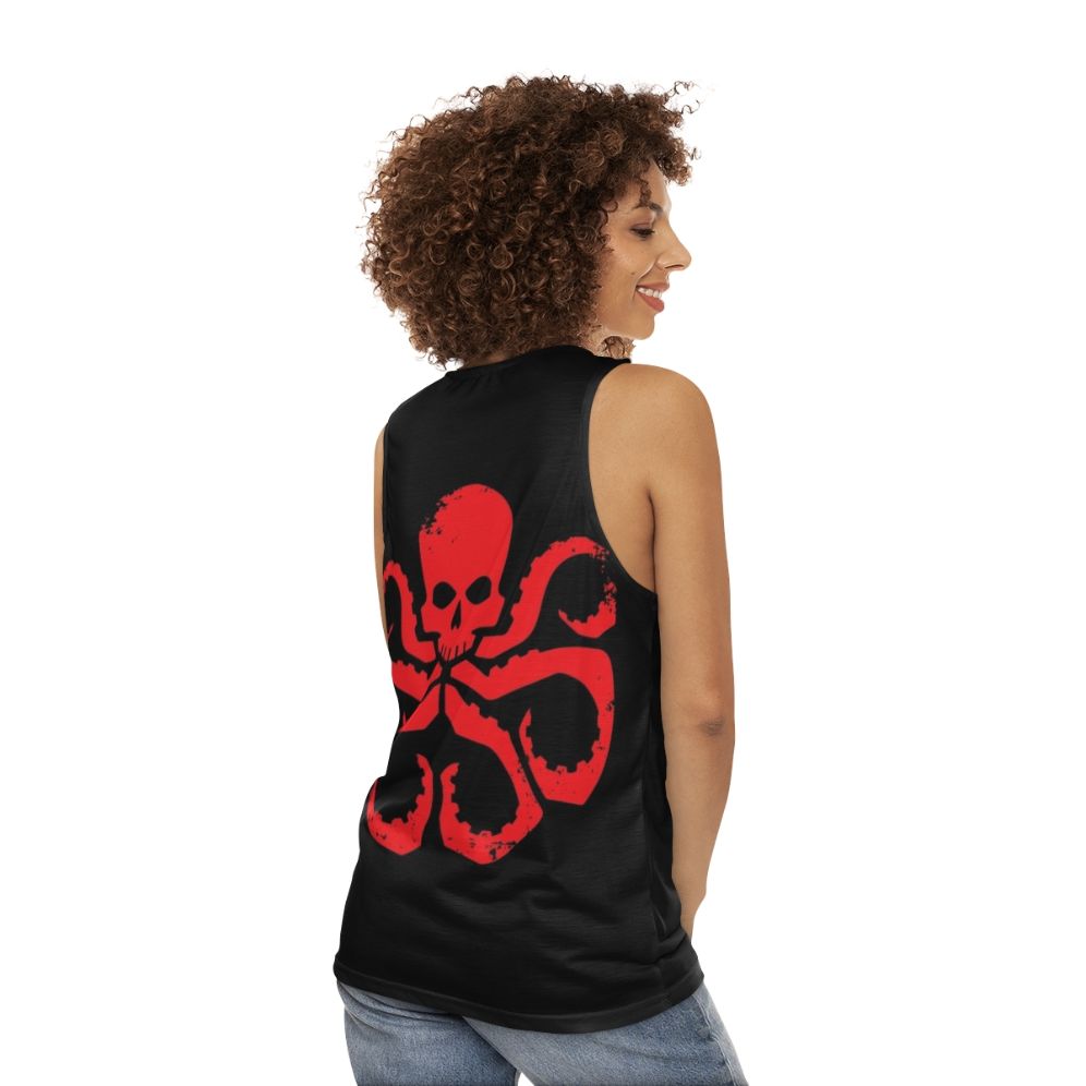 Hydra Badge Red Unisex Marvel Superhero Tank Top - women back