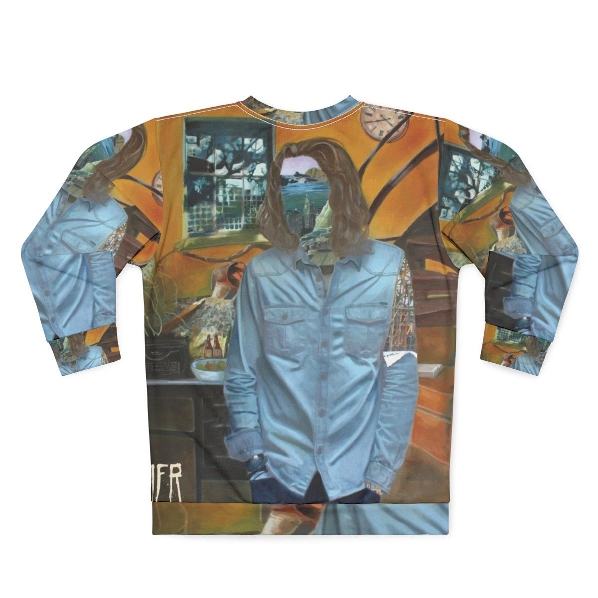 Hozier Sweatshirt featuring the Wasteland Baby album cover design - Back