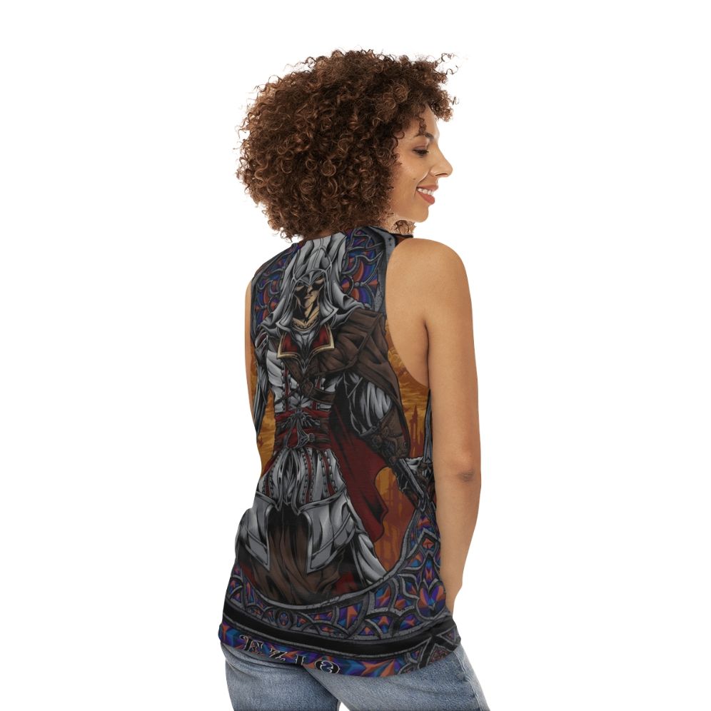 Assassin's Creed Ezio Auditore Unisex Tank Top - women back