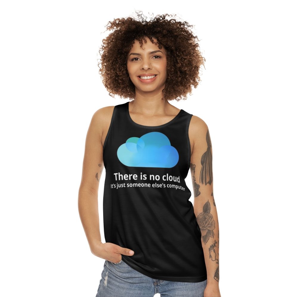 Unisex "There Is No Cloud" Programmer Tank Top - women