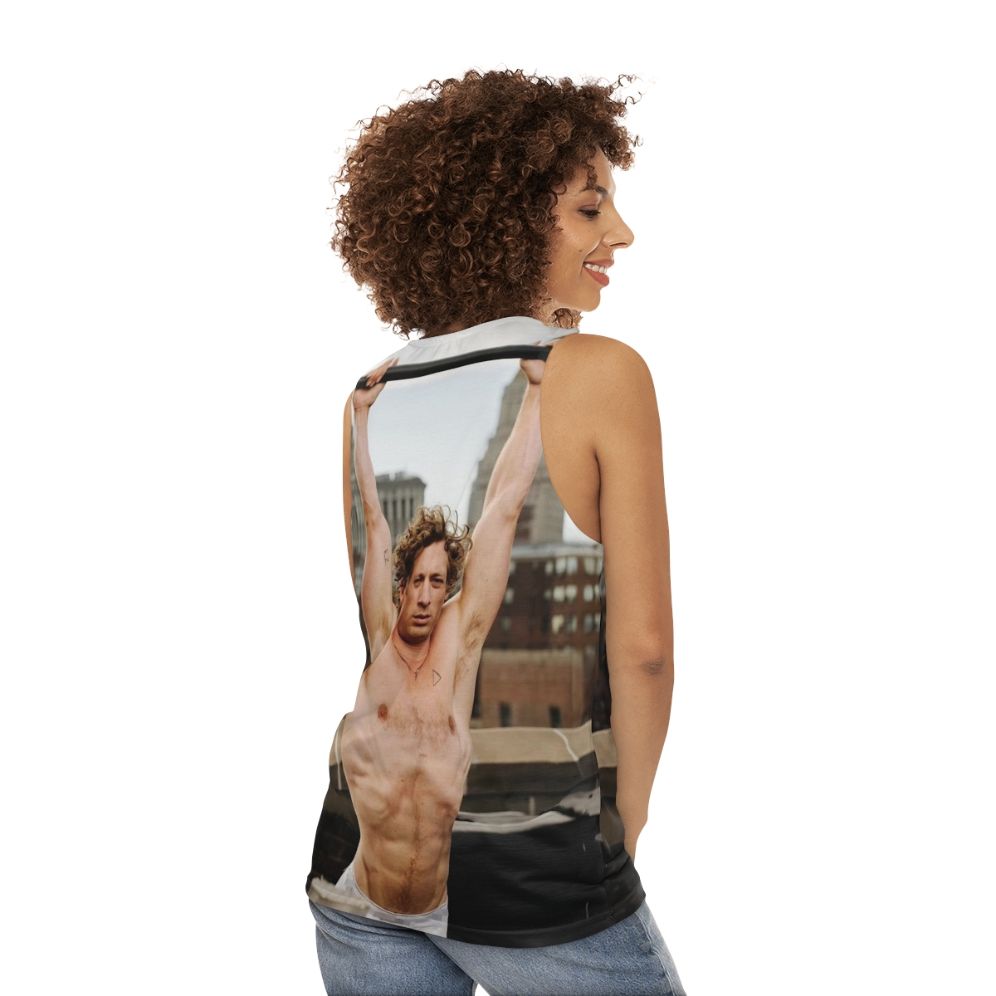 Jeremy Allen White Unisex Celebrity Tank Top - women back