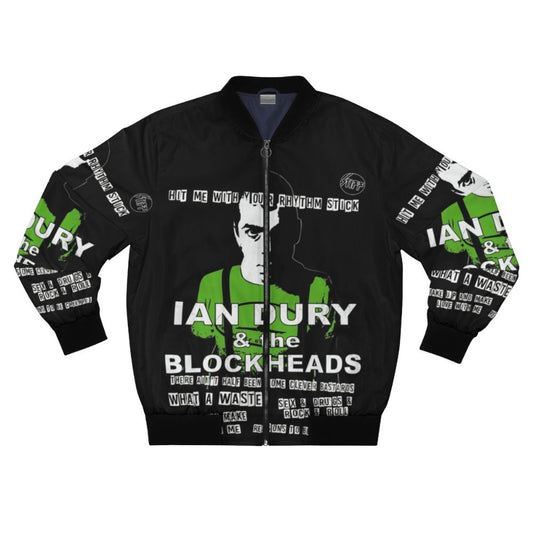 Ian Dury - Blockheads Bomber Jacket with iconic band and singer imagery