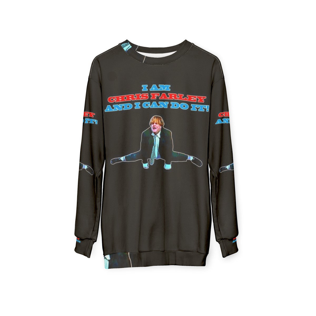 Chris Farley SNL Matt Foley Motivational Sweatshirt - hanging