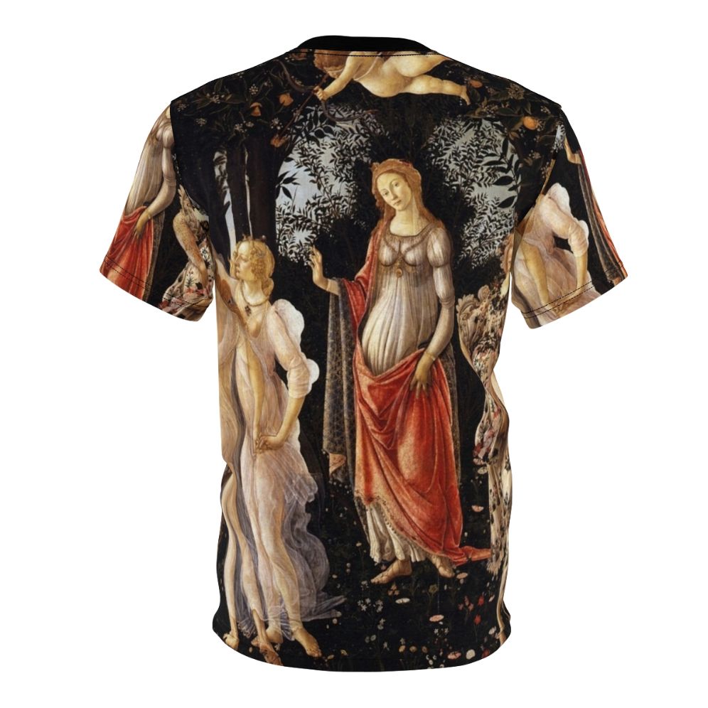 Sandro Botticelli inspired Primavera painting on a high-quality AOP t-shirt - Back