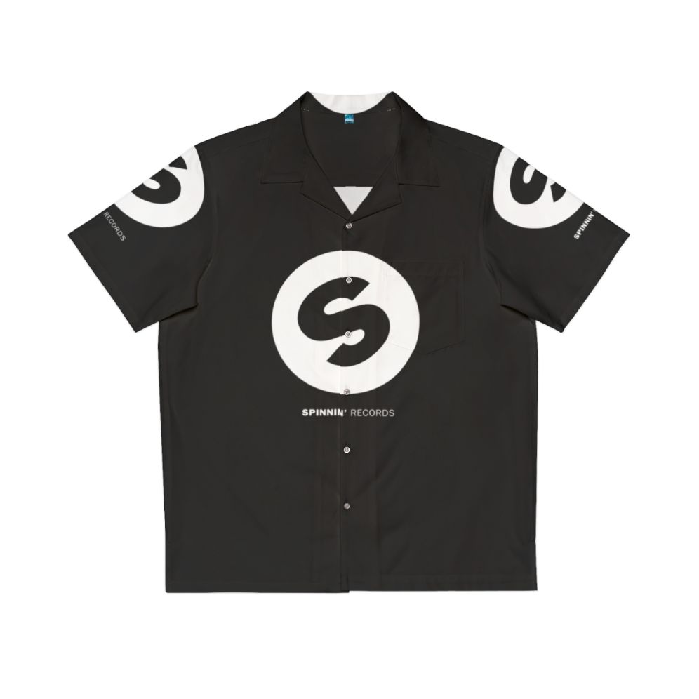 Spinnin' Records Hawaiian Shirt with electronic music and festival design