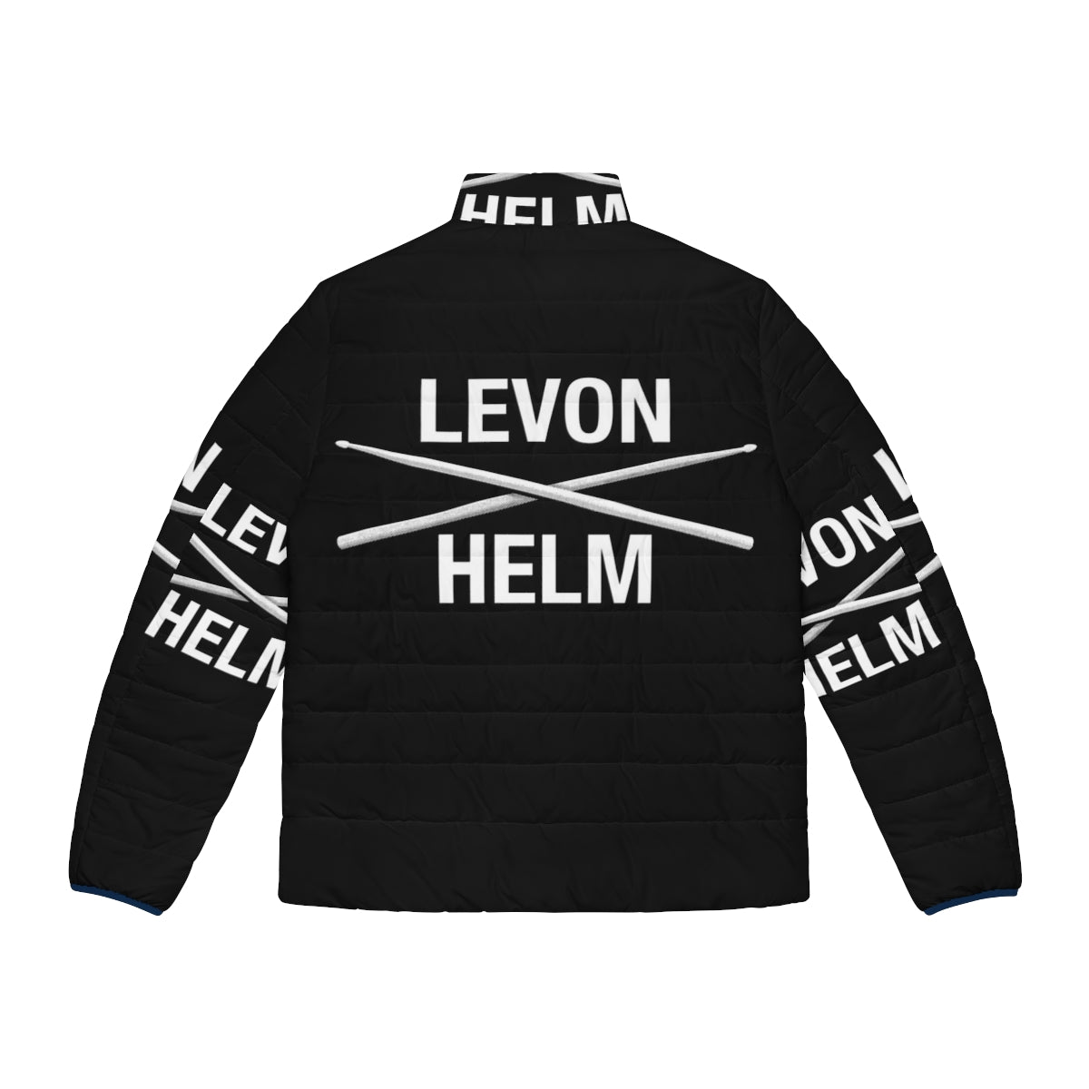 Levon Helm Puffer Jacket featuring classic rock and Americana vibes - Back