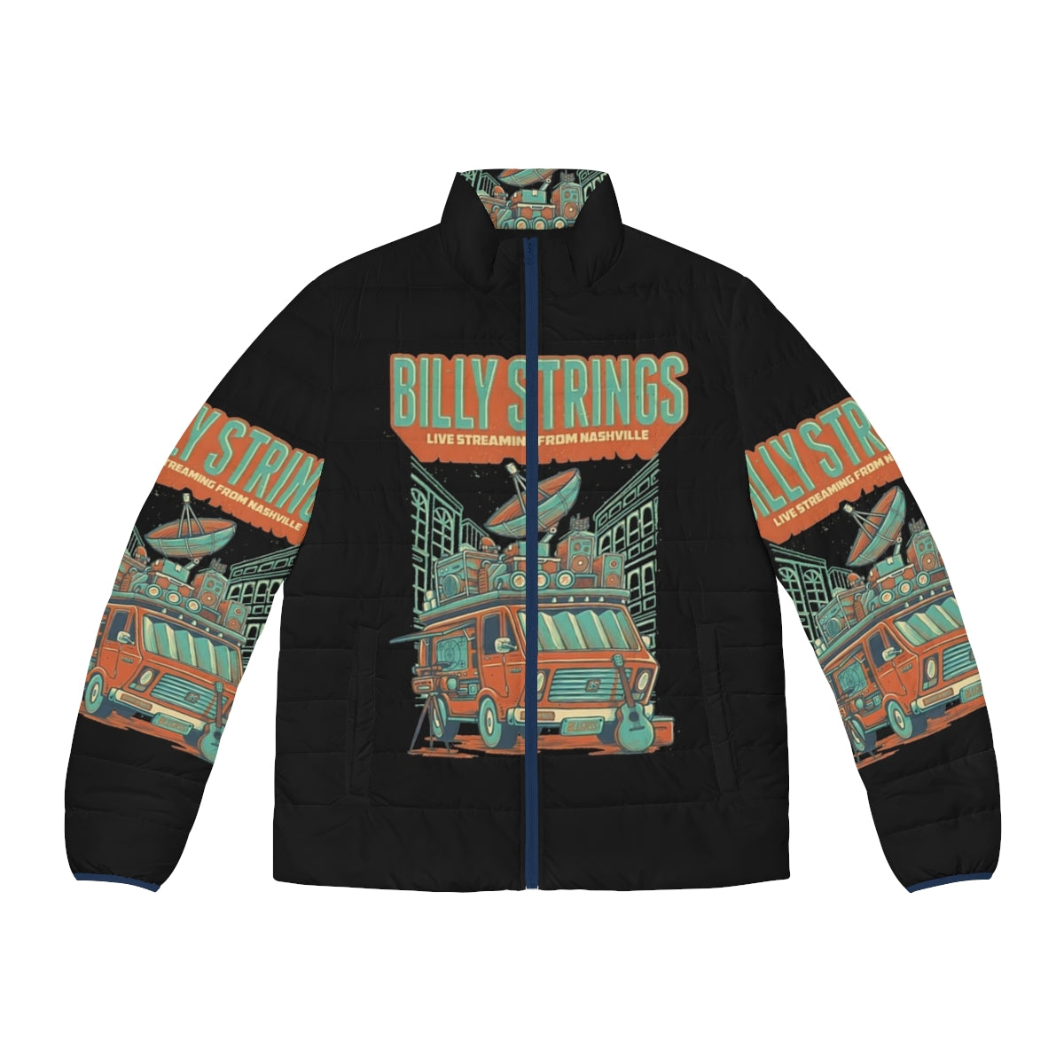 Billy Strings Puffer Jacket for Bluegrass Fans