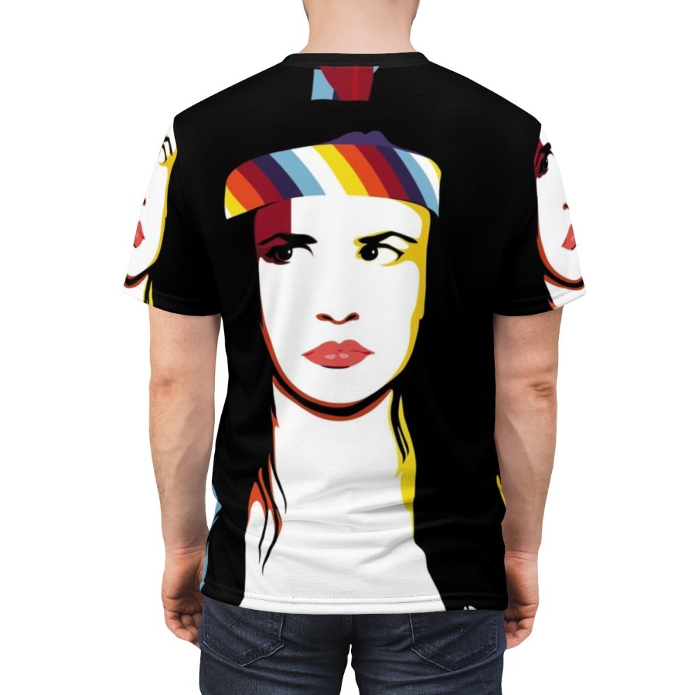 Juliette Lewis inspired all-over print t-shirt featuring the actress and singer's iconic look - men back