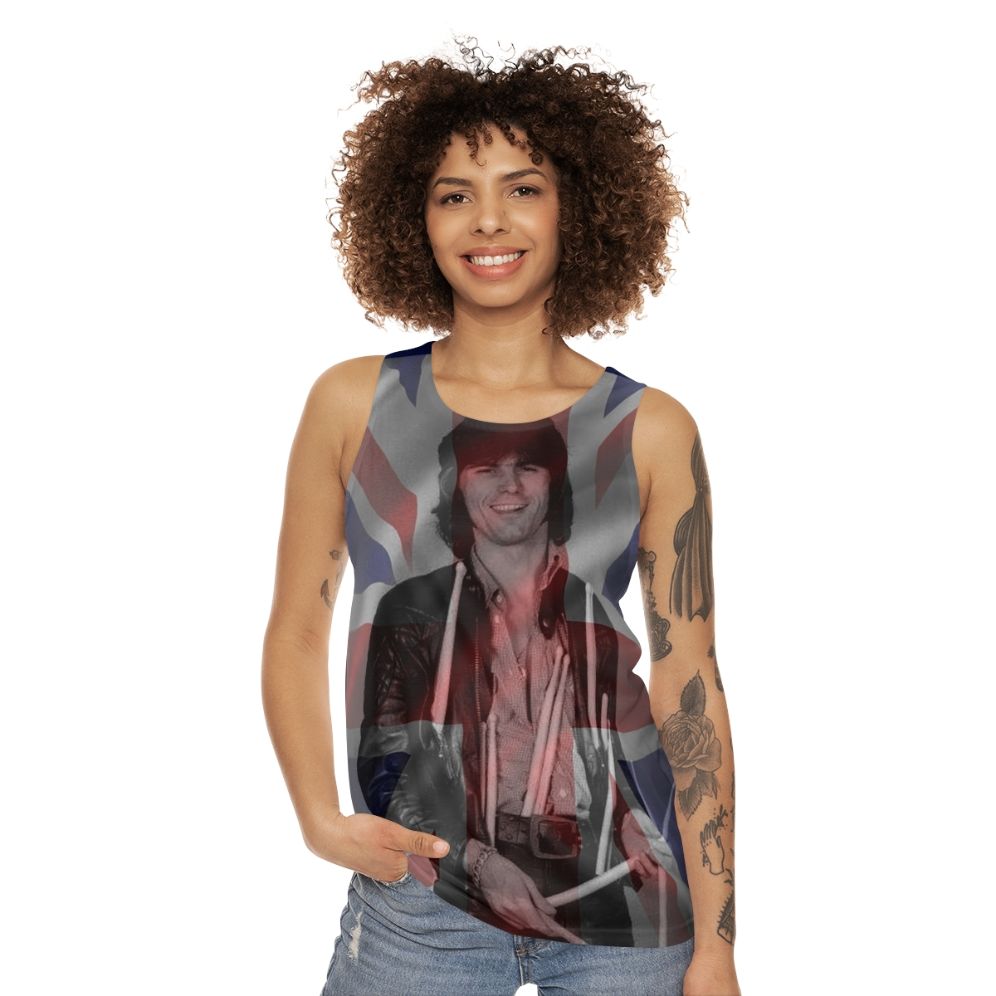 Cozy Powell Union Jack Unisex Tank Top - women