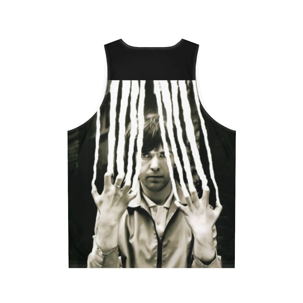 Retro unisex tank top with progressive rock band design - Back